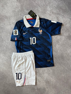 France Home Soccer Set Kids 2026 Mbappe 10