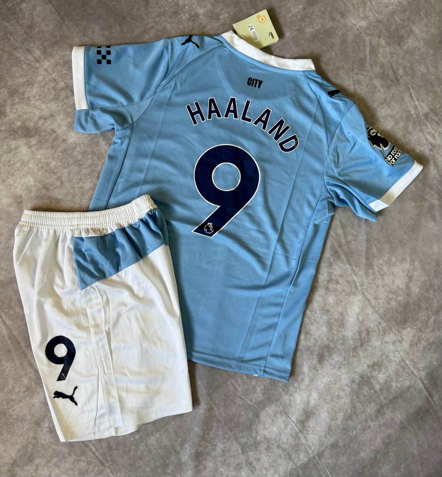 Manchester City Home 2025 Haaland 9 kids set