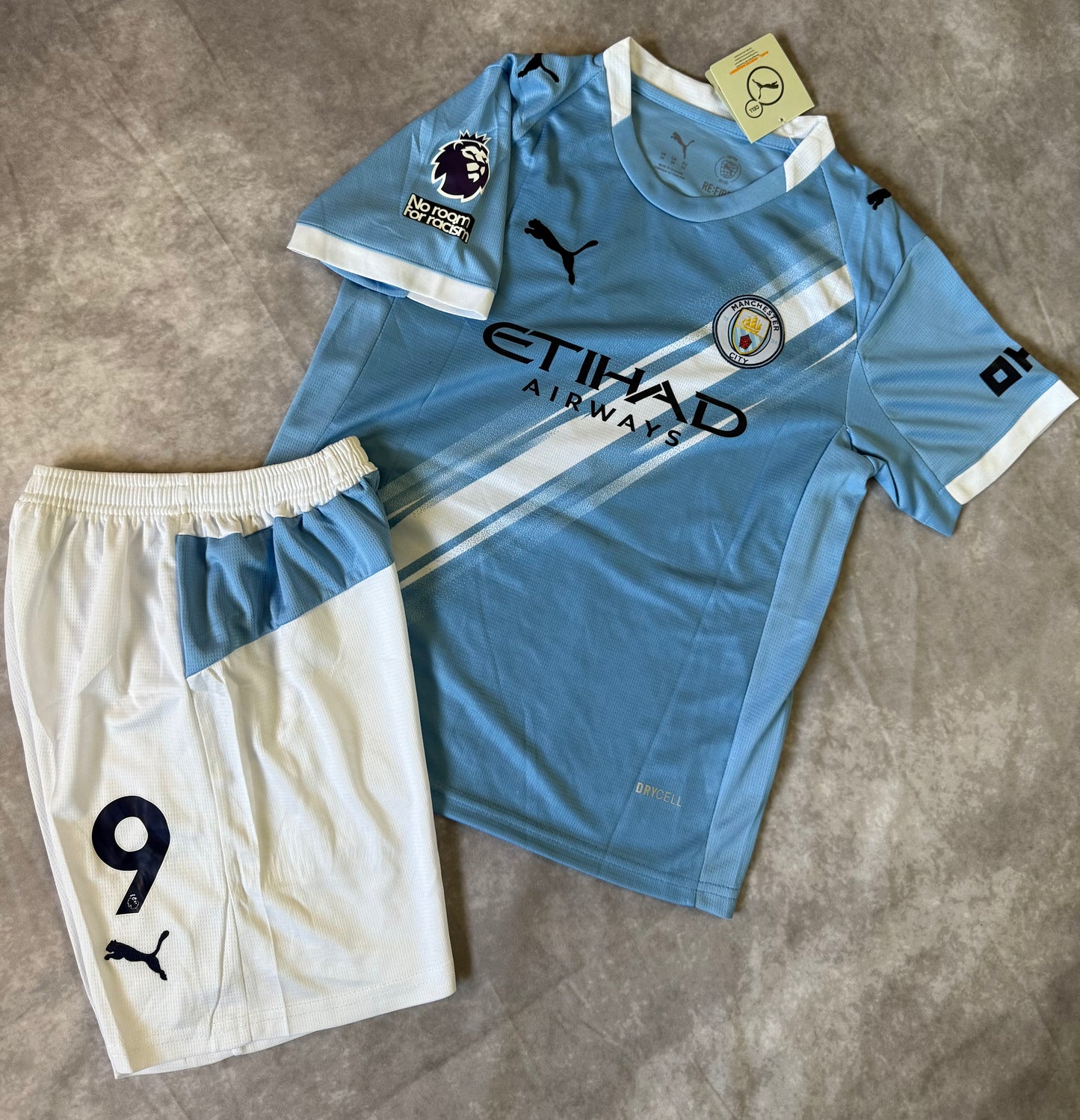 Manchester City Home 2025 Haaland 9 kids set