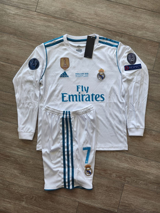 Real Madrid Retro 2018 Ronaldo 7 kids set