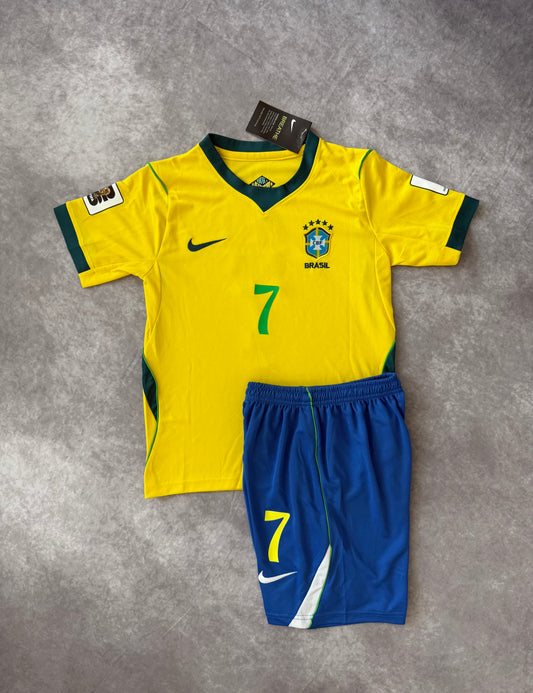Brazil Home Soccer Set Kids 2026 Vini Jr 7