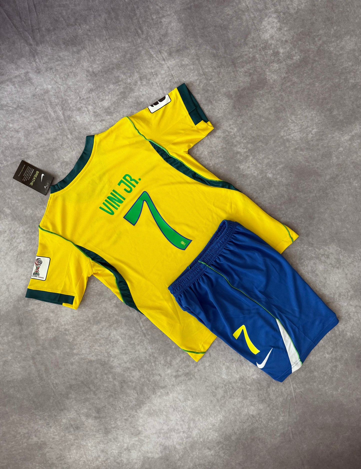Brazil Home Soccer Set Kids 2026 Vini Jr 7