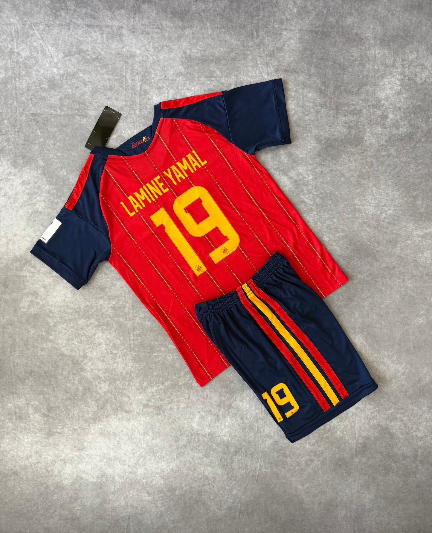 Spain Home Soccer Set Kids 2026 Yamal 19