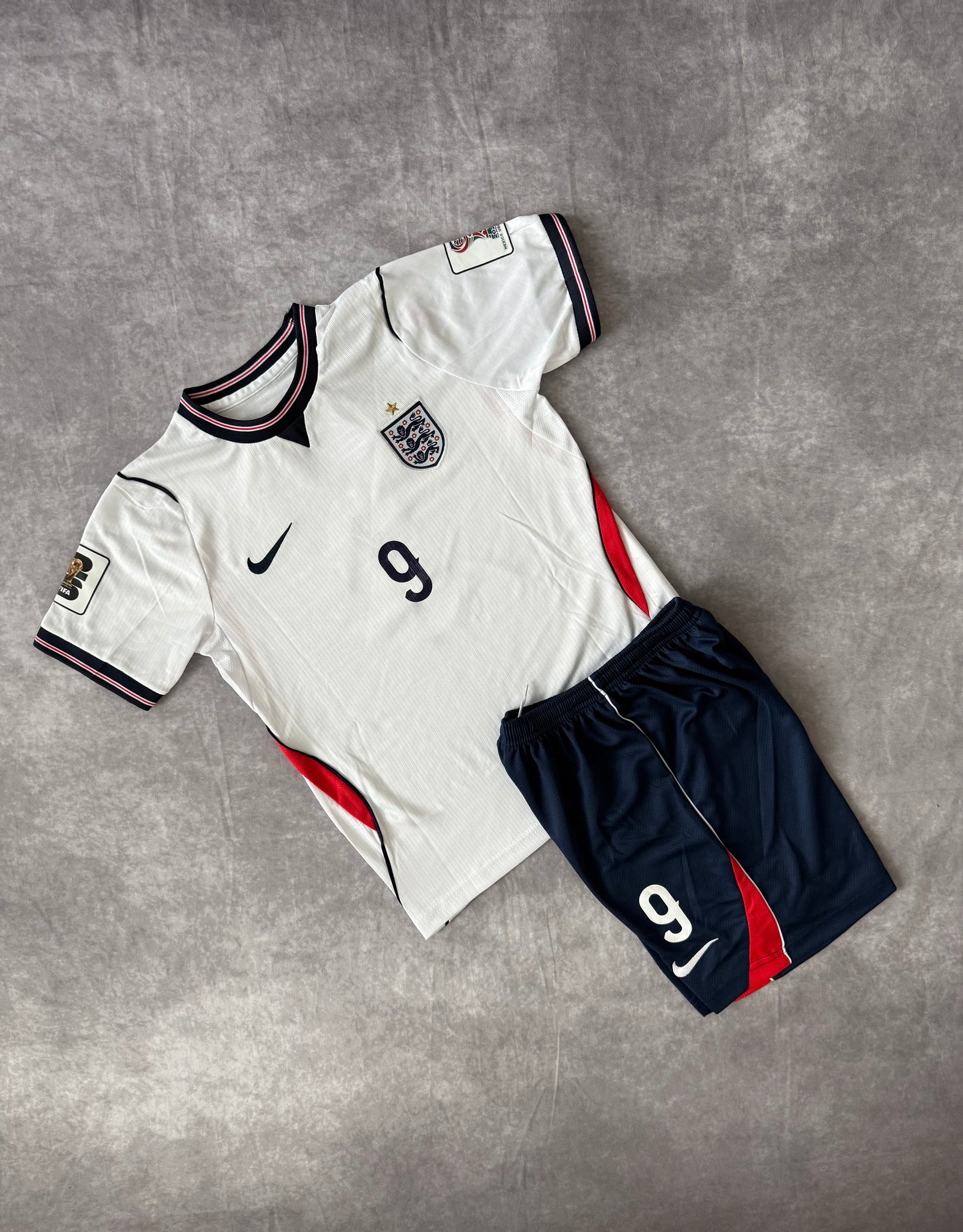 England Home Soccer Set Kids 2026 Kane 9