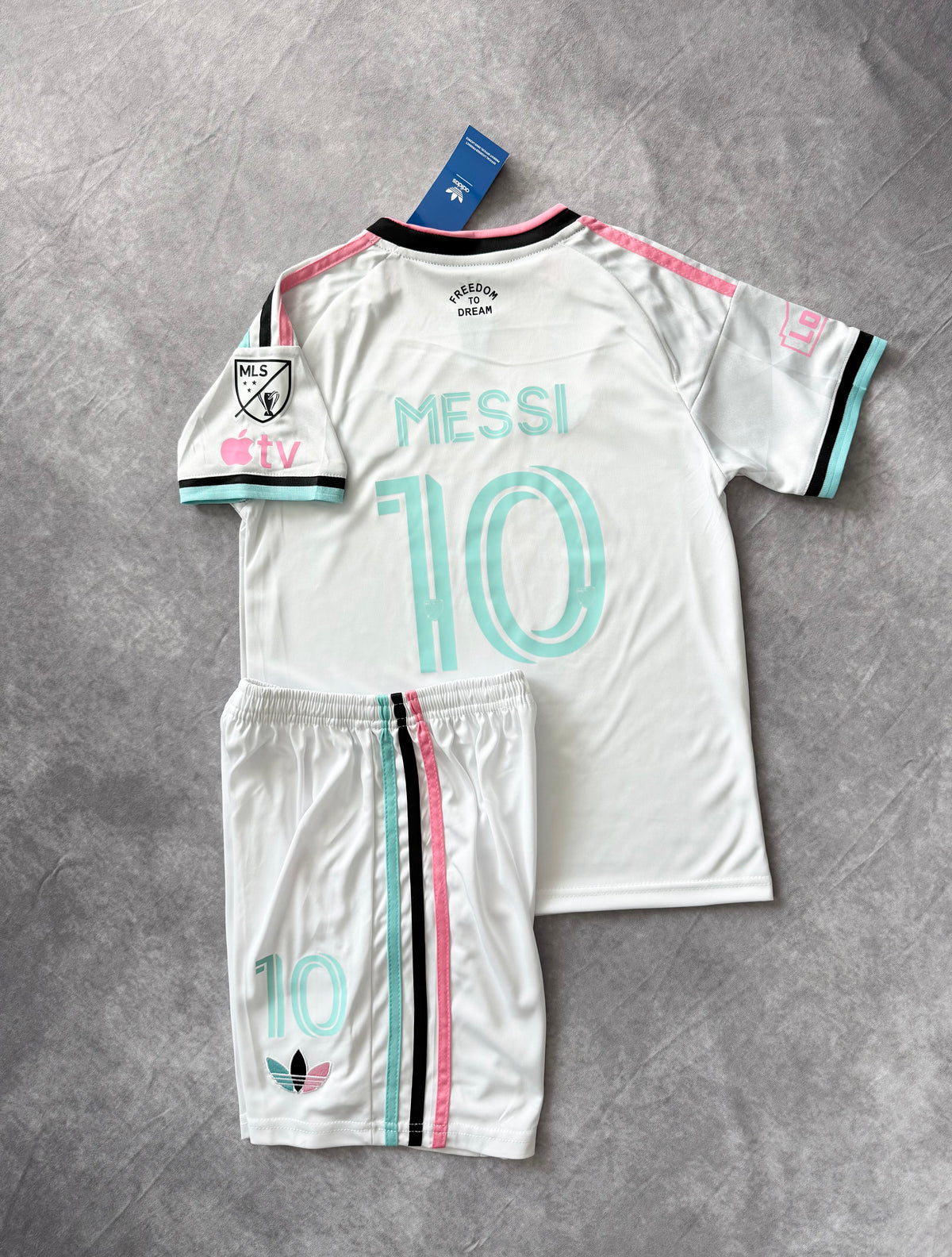 Inter Miami Away Soccer Jersey Set Kids Messi 10