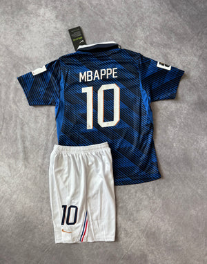 France Home Soccer Set  Kids 2026 Mbappe 10