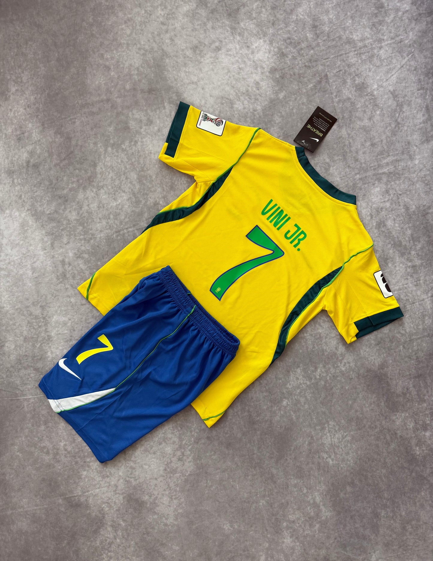 Brazil Home Soccer Set Kids 2026 Vini Jr 7