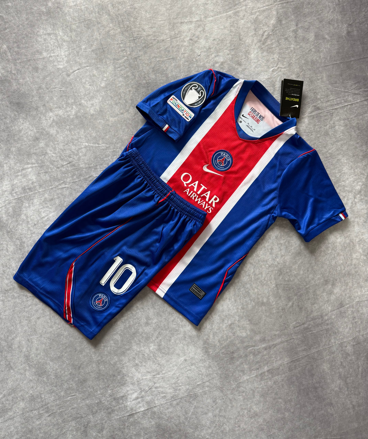 Paris Saint Germain Home Soccer Jersey Set Kids  Dembele 10