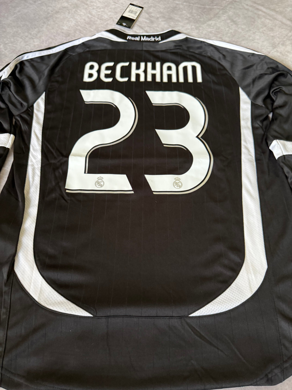 Real Madrid Away Retro Champions League Beckham 23