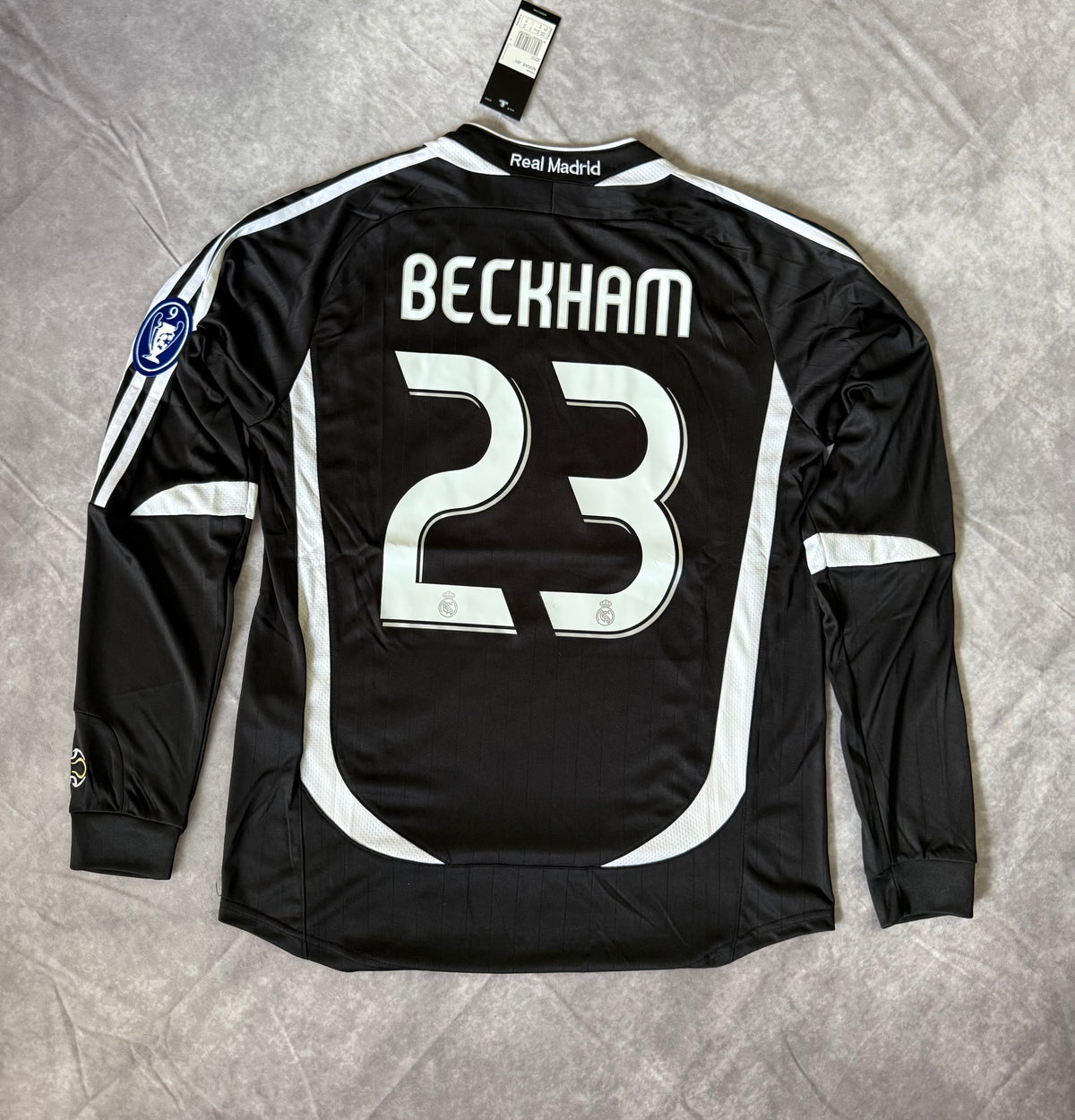 Real Madrid Away Retro Champions League Beckham 23