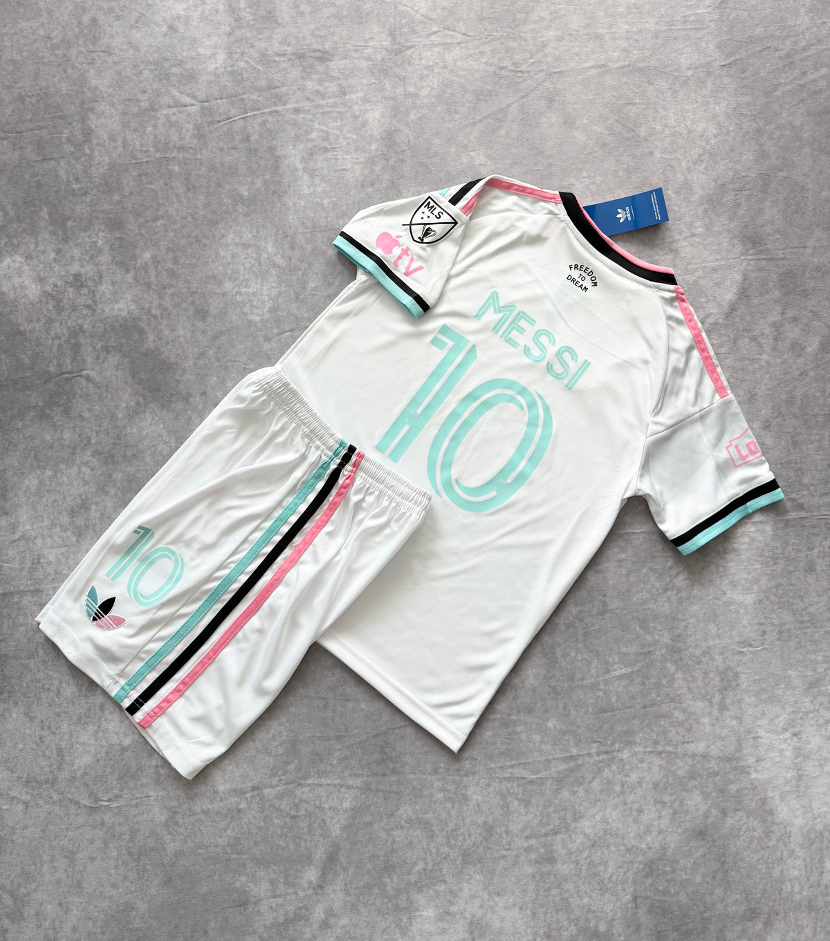 Inter Miami Away Soccer Jersey Set Kids Messi 10