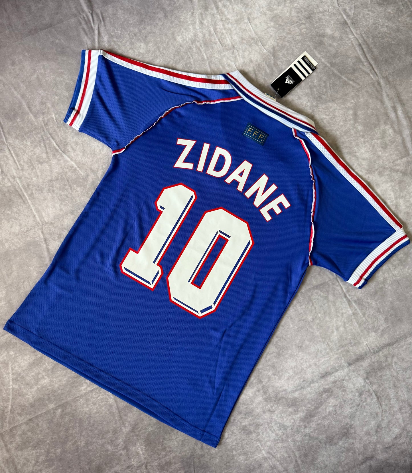 France Home Soccer Jersey Retro 1998 Zidane 10