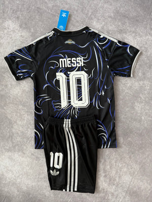 Argentina Away Soccer Set Kids Messi 10