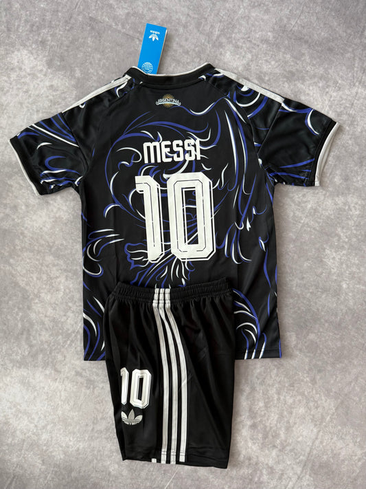 Argentina Away Soccer Set Kids Messi 10