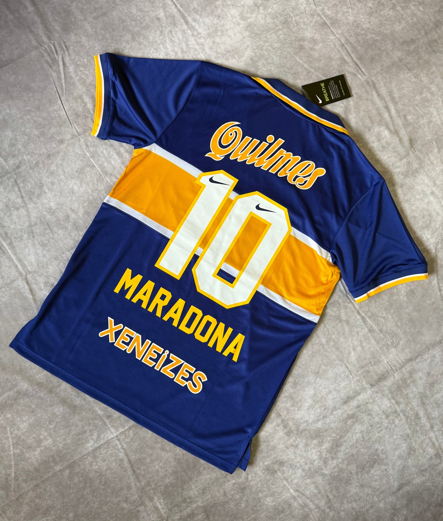 Boca Jr Home Soccer Jersey Retro Maradona 10