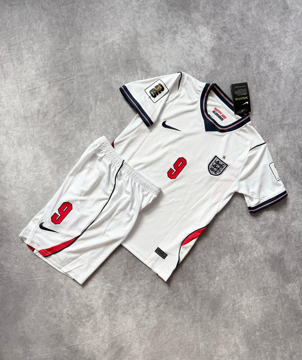 England Home Soccer Set Kids 2026 Kane 9