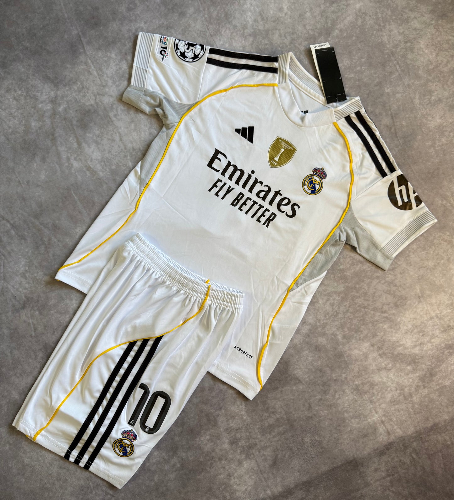 Real Madrid Home Mbappe 10 set for kids