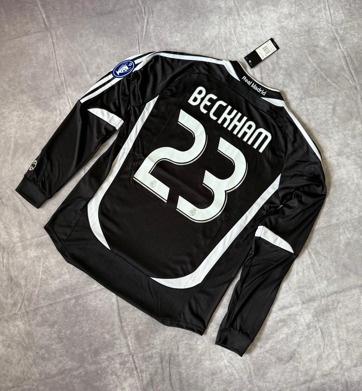 Real Madrid Away Retro Champions League Beckham 23
