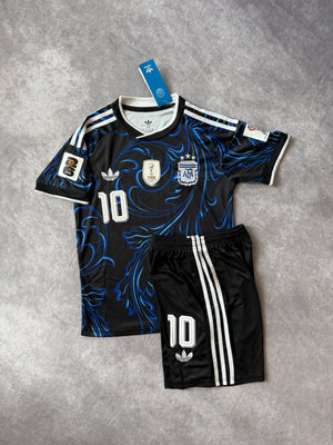 Argentina Away Soccer Set Kids Messi 10