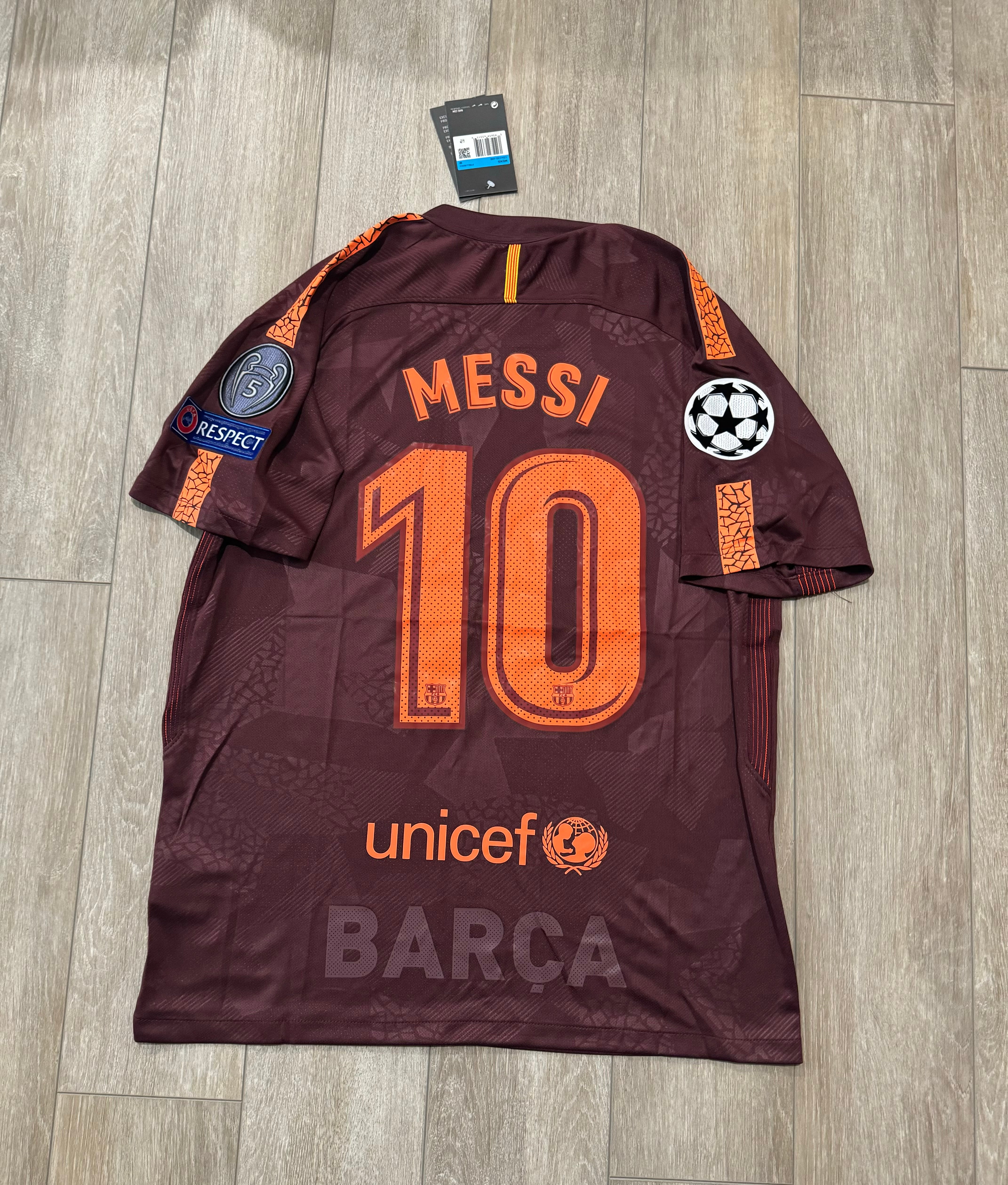 Barcelona Away 2018 Messi 10 SoccerTotalUS