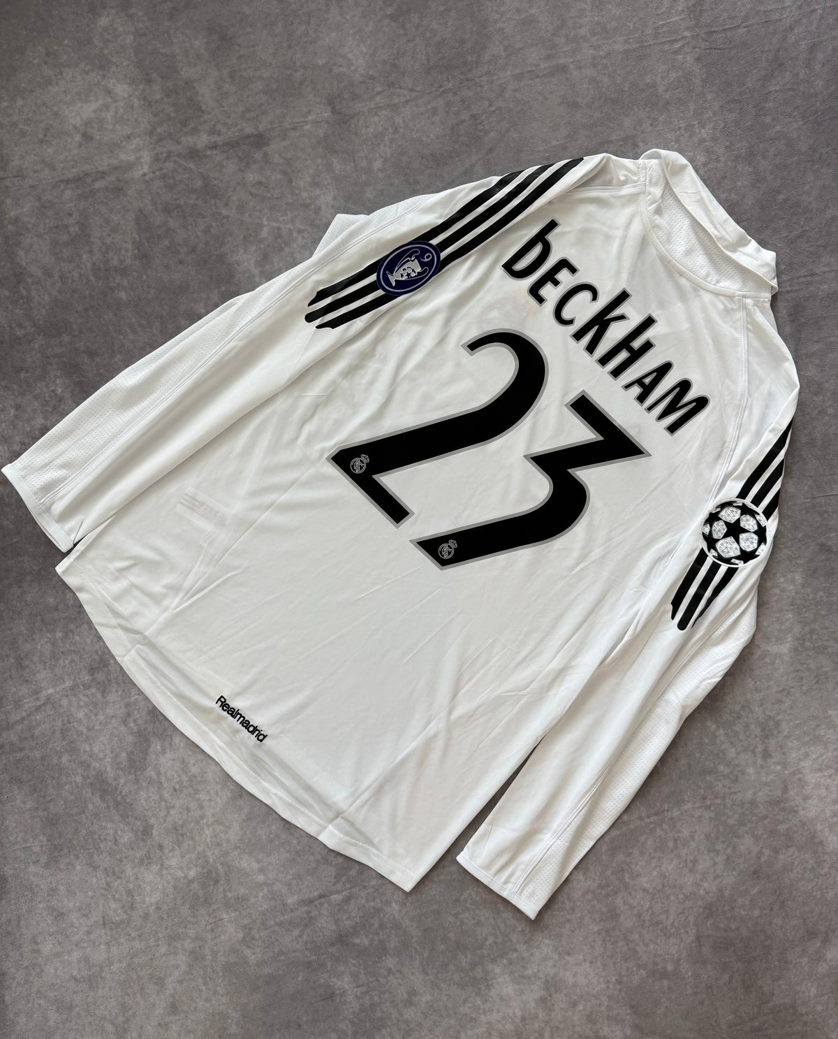 Real Madrid Home Retro Champions League Beckham 23