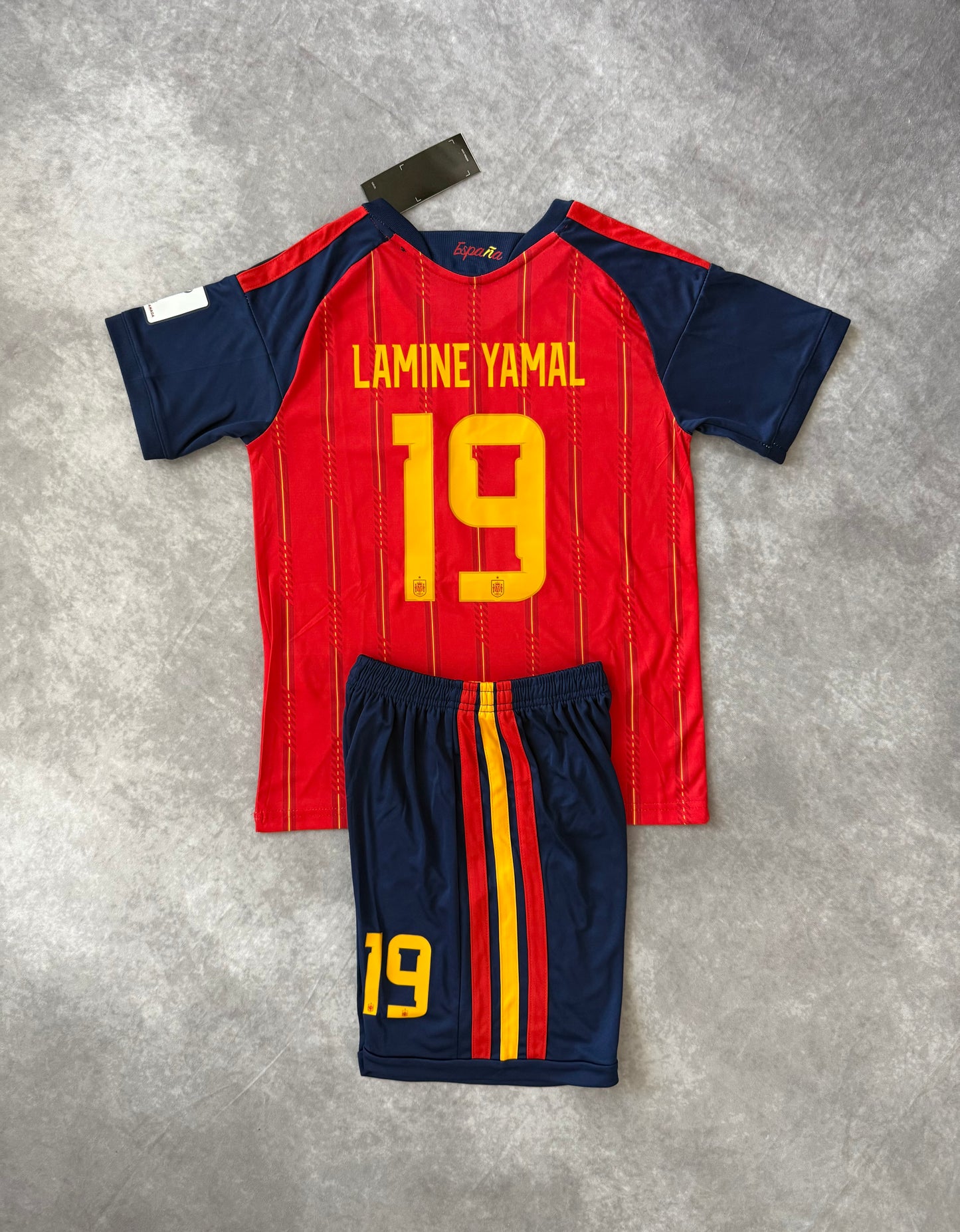 Spain Home Soccer Set Kids 2026 Yamal 19
