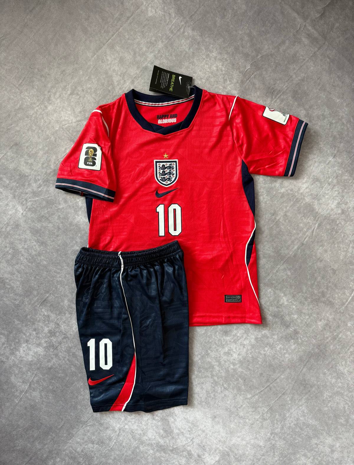 England Home Soccer Home Set Kids Bellingham 10