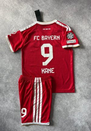 Bayern Munich Home Soccer Jersey Set Kids Kane 9