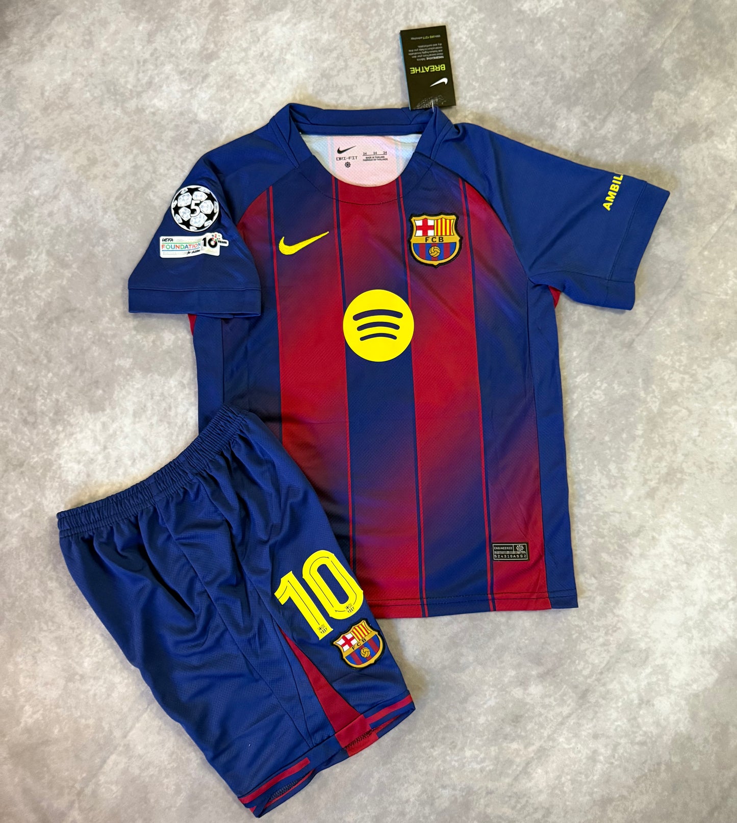 Barcelona FC Home 2026 Yamal 10 kids set