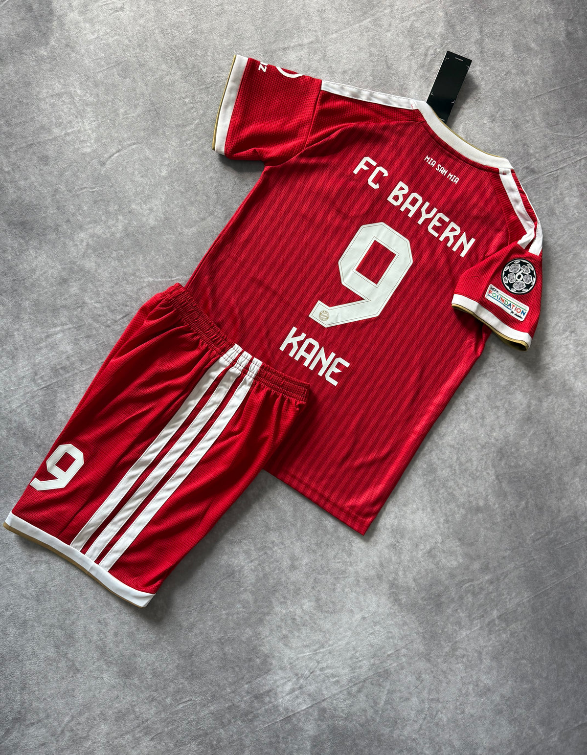Bayern Munich Home Soccer Jersey Set Kids Kane 9