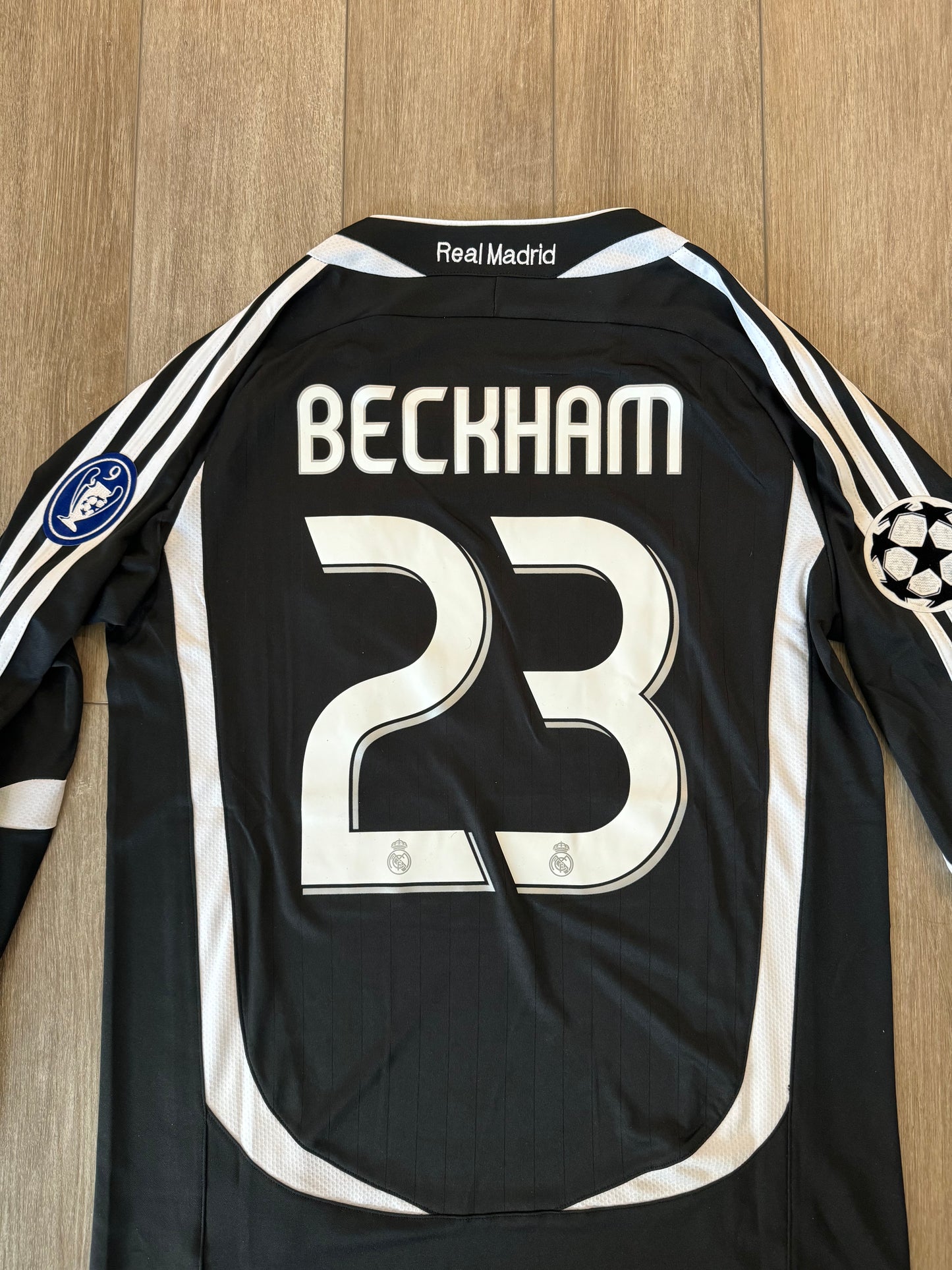 Real Madrid Away Retro Champions League Beckham 23