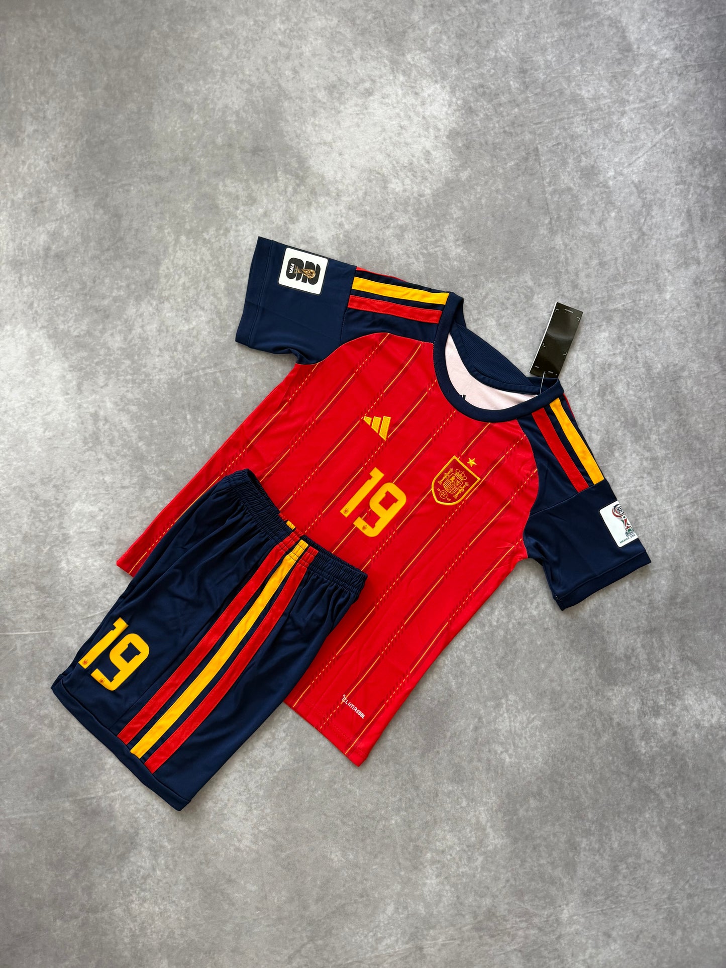 Spain Home Soccer Set Kids 2026 Yamal 19