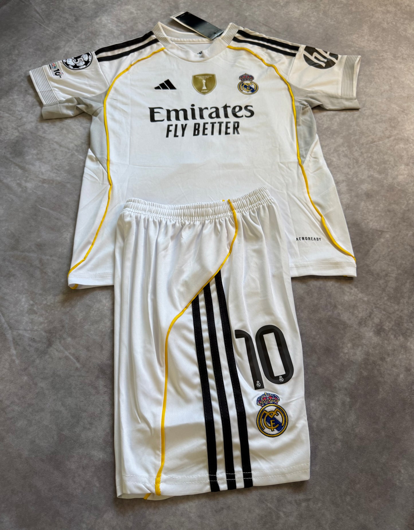 Real Madrid Home Mbappe 10 set for kids