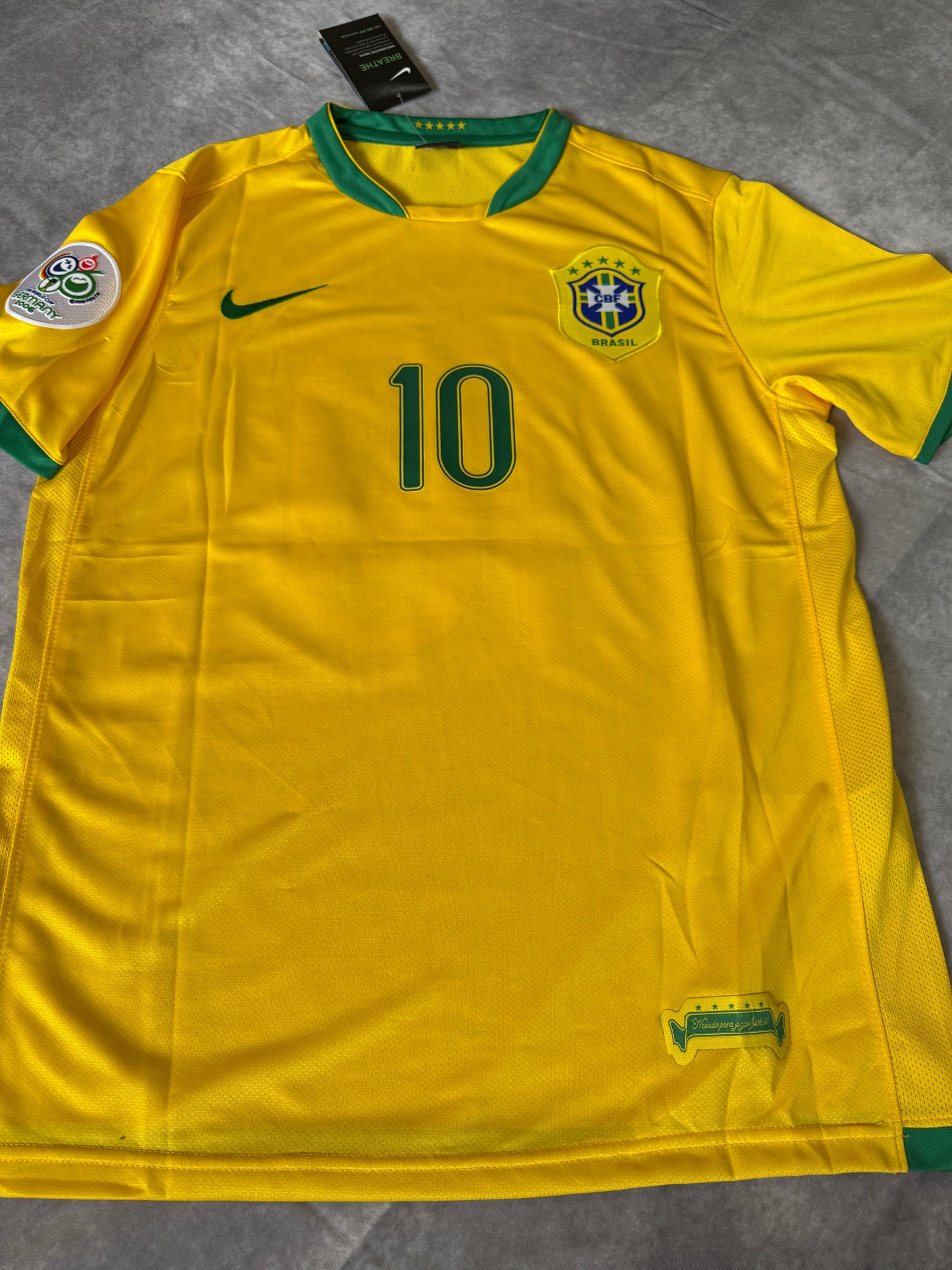 Brazil Home World Cup 2006 Ronaldinho 10