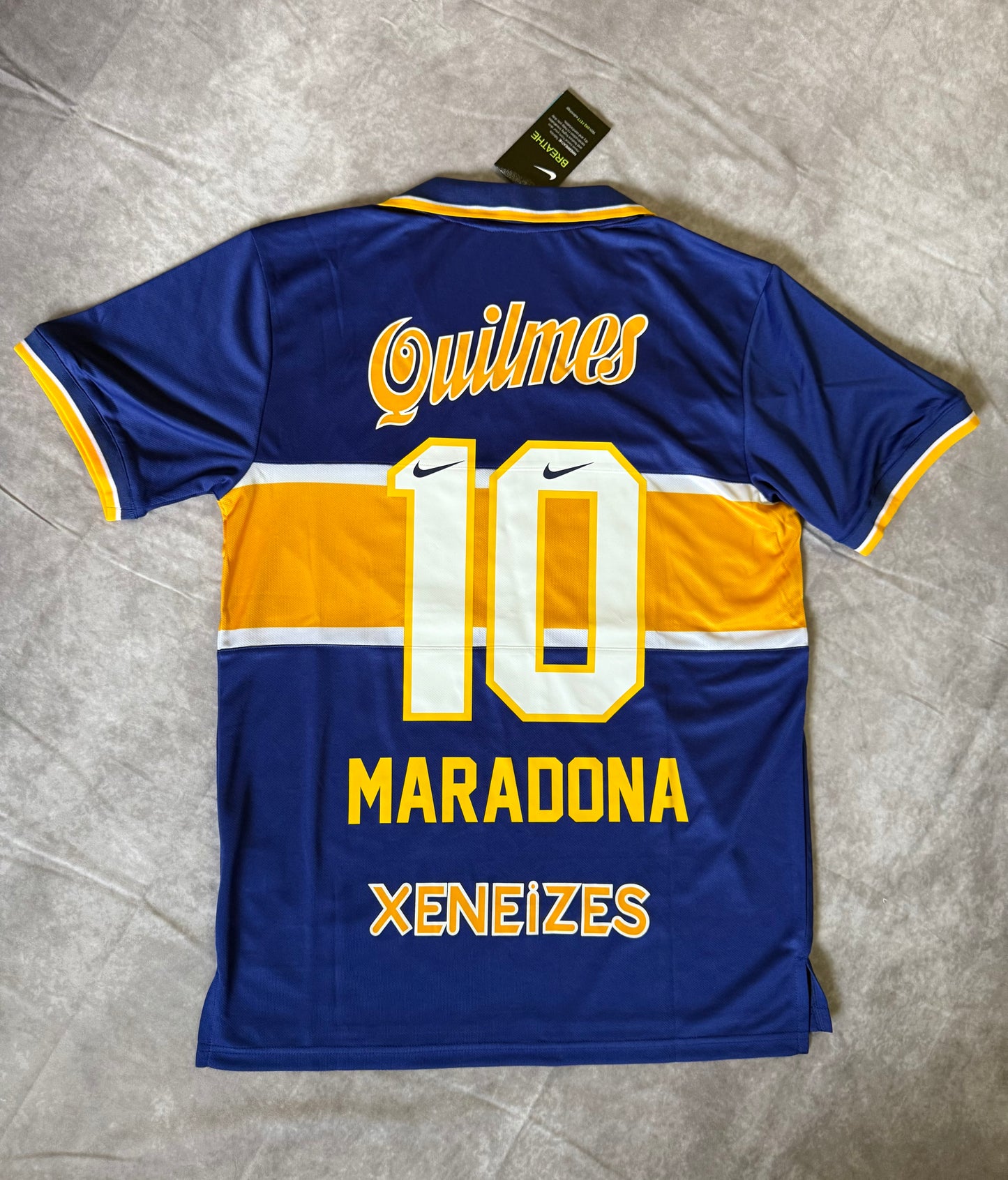 Boca Jr Home Soccer Jersey Retro Maradona 10