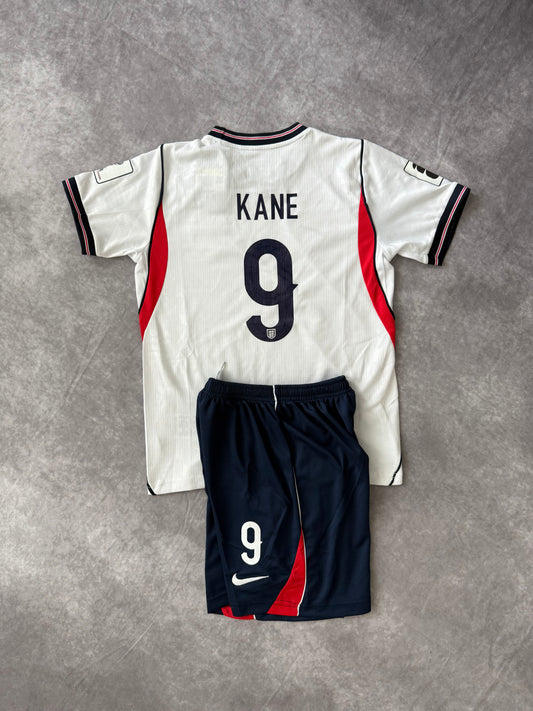 England Home Soccer Set Kids 2026 Kane 9