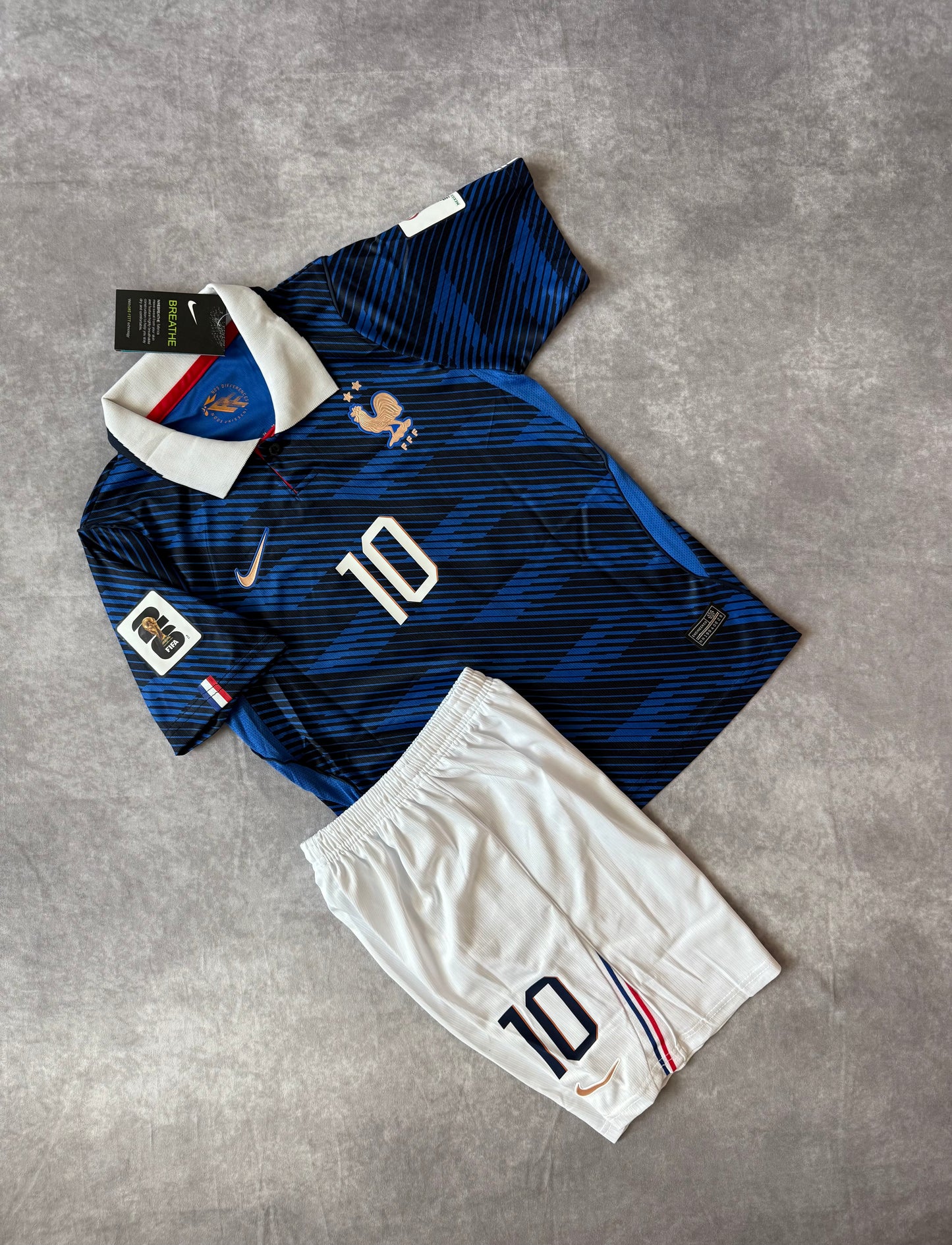 France Home Soccer Set  Kids 2026 Mbappe 10