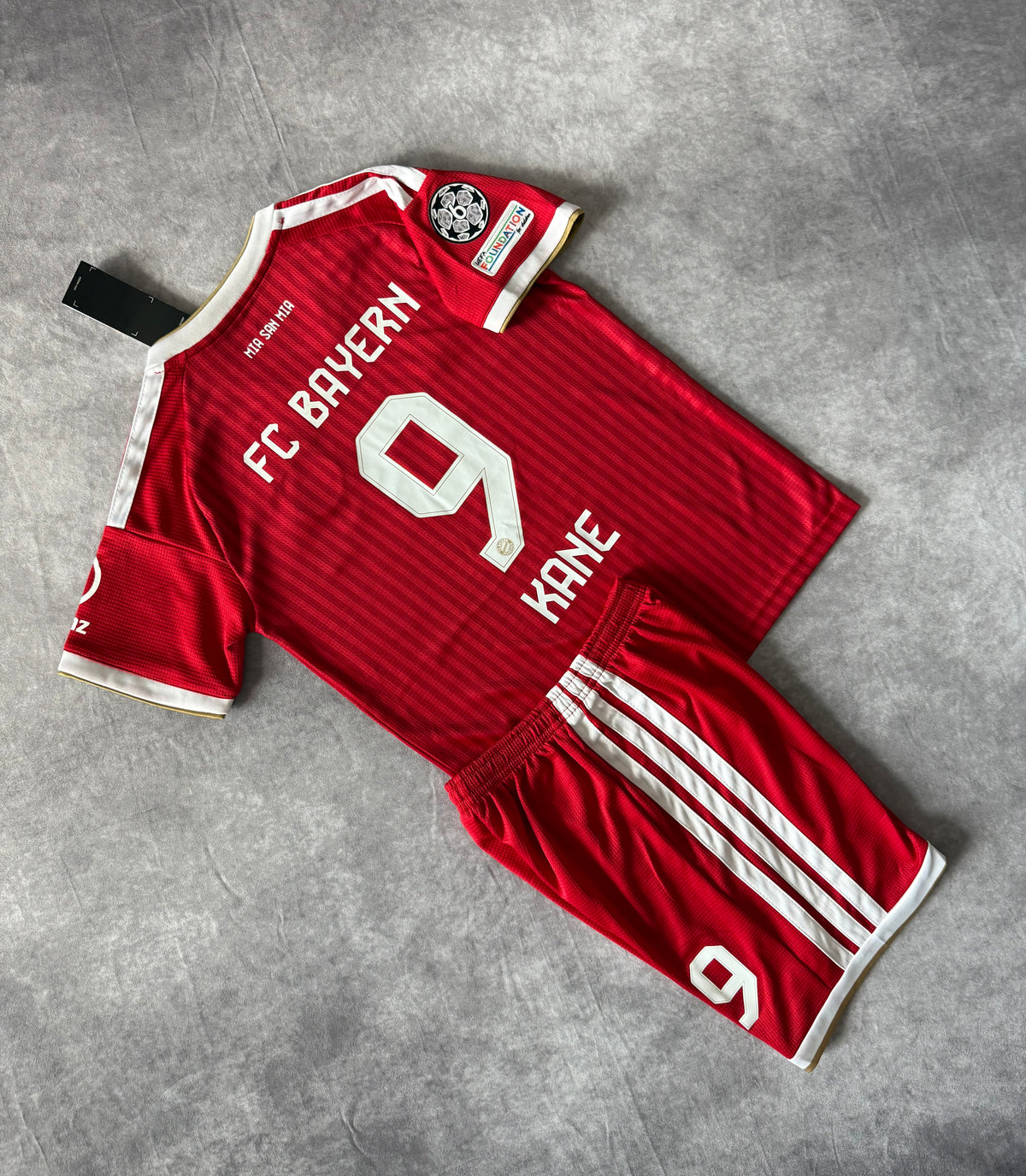 Bayern Munich Home Soccer Jersey Set Kids Kane 9