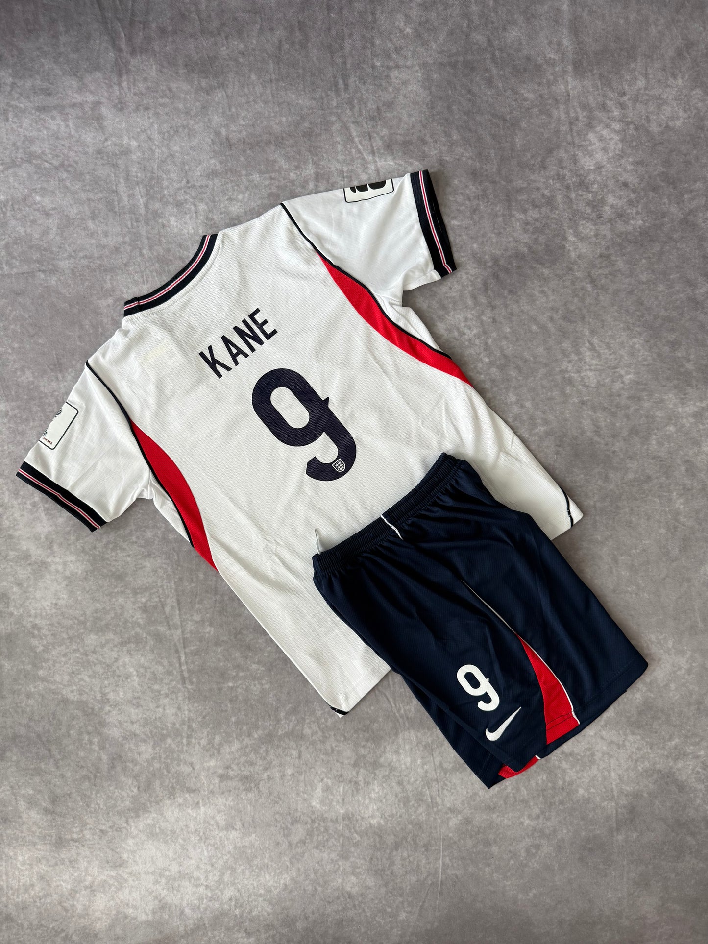 England Home Soccer Set Kids 2026 Kane 9