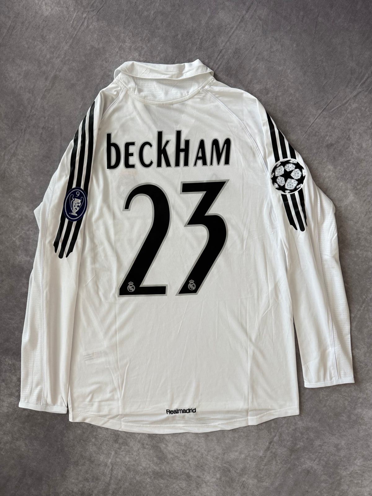 Real Madrid Home Retro Champions League Beckham 23