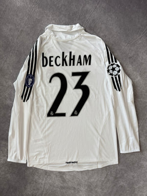 Real Madrid Home Retro Champions League Beckham 23