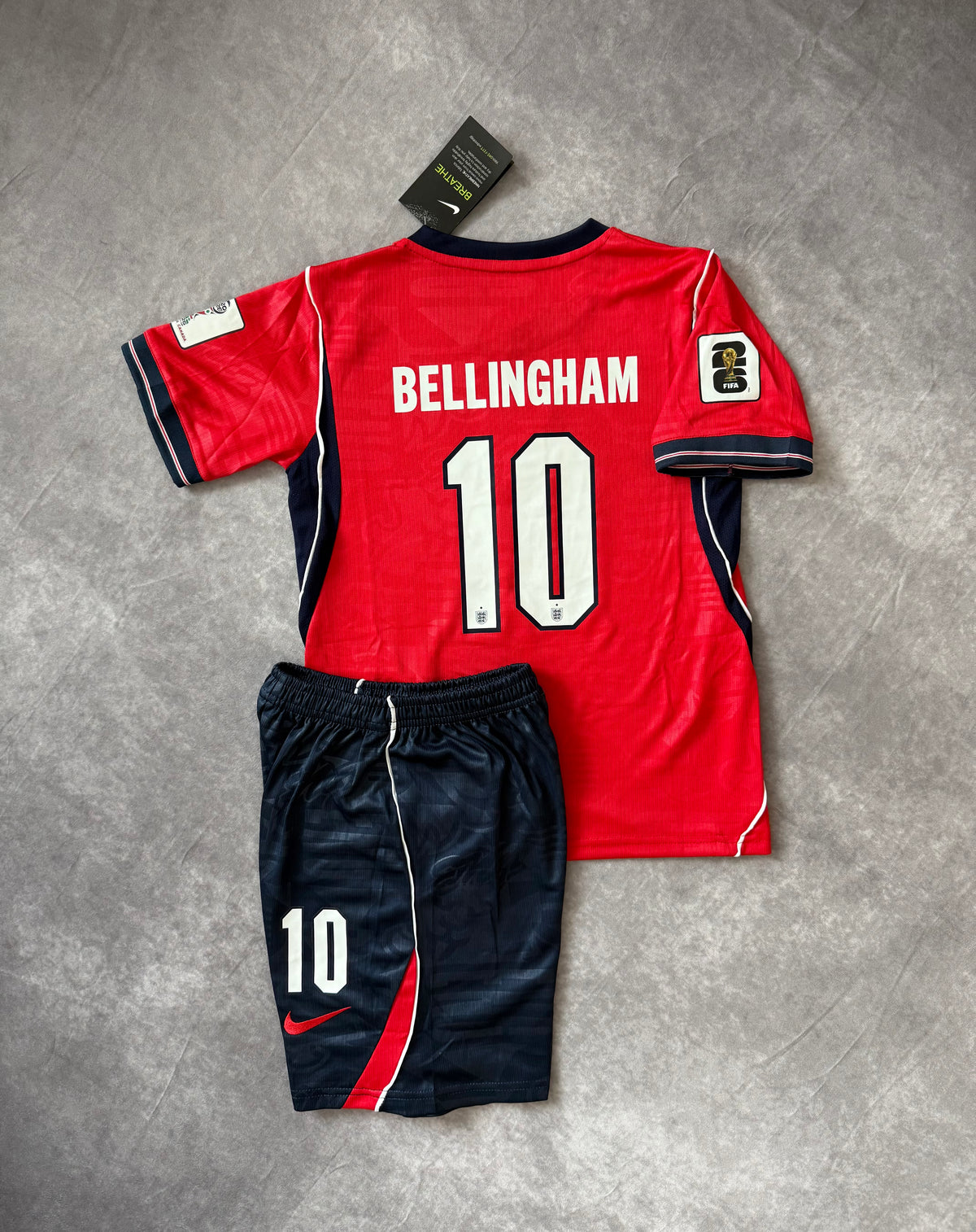 England Home Soccer Home Set Kids Bellingham 10