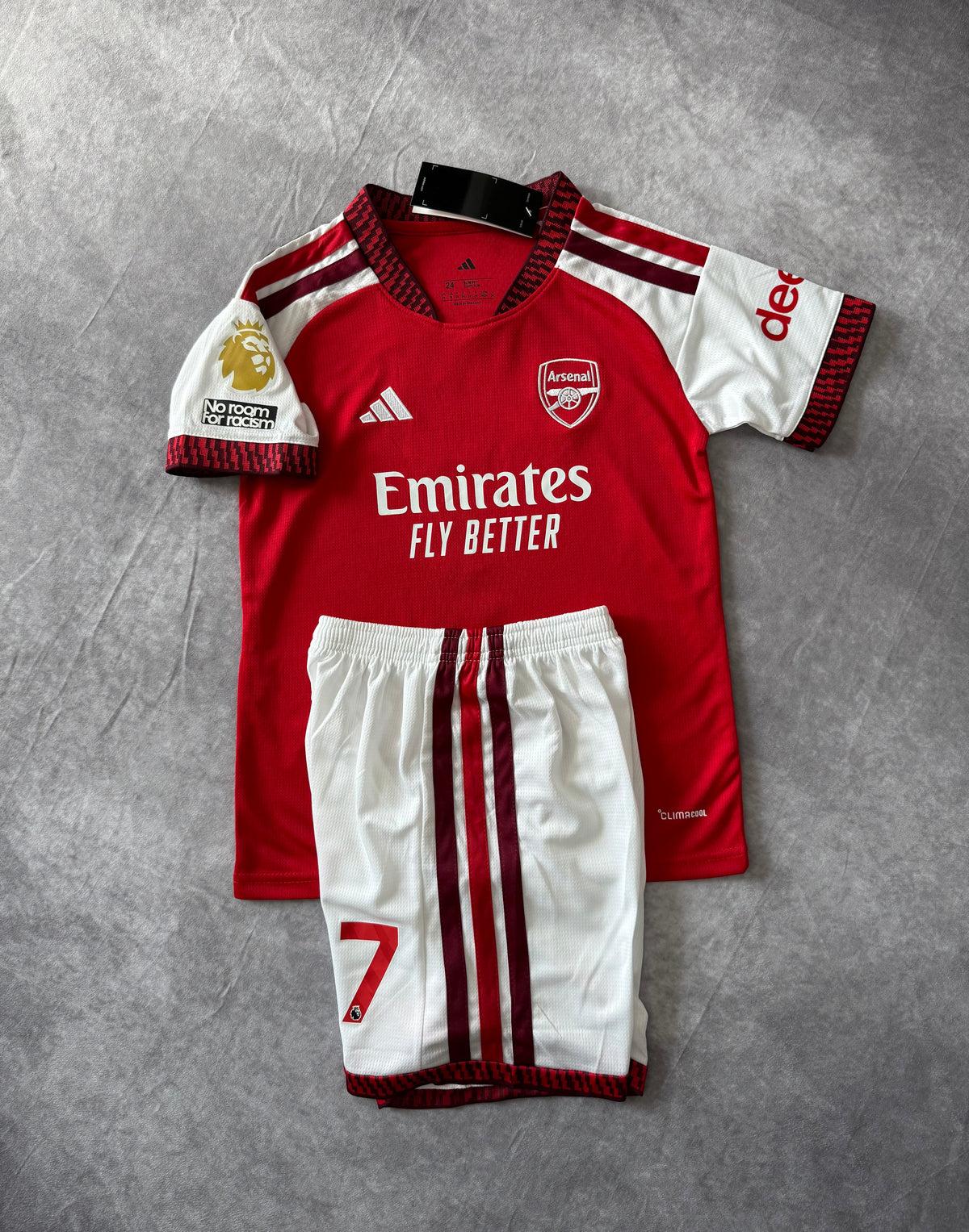 Arsenal Home Soccer Jersey Set Kids Saka 7