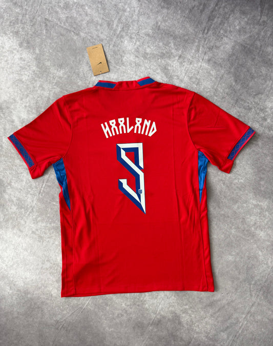 Norway Home Soccer Jersey Haaland 9