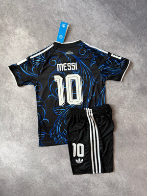 Argentina Away Soccer Set Kids Messi 10