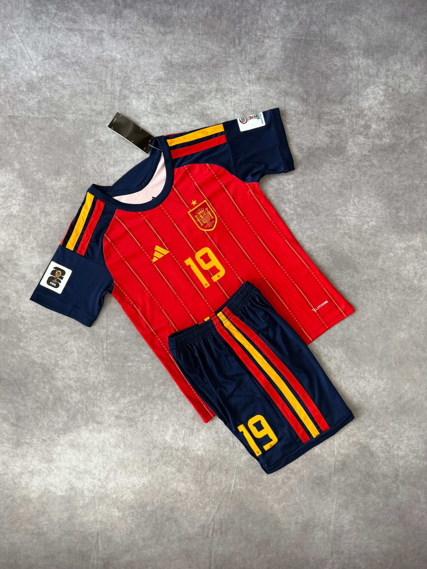 Spain Home Soccer Set Kids 2026 Yamal 19