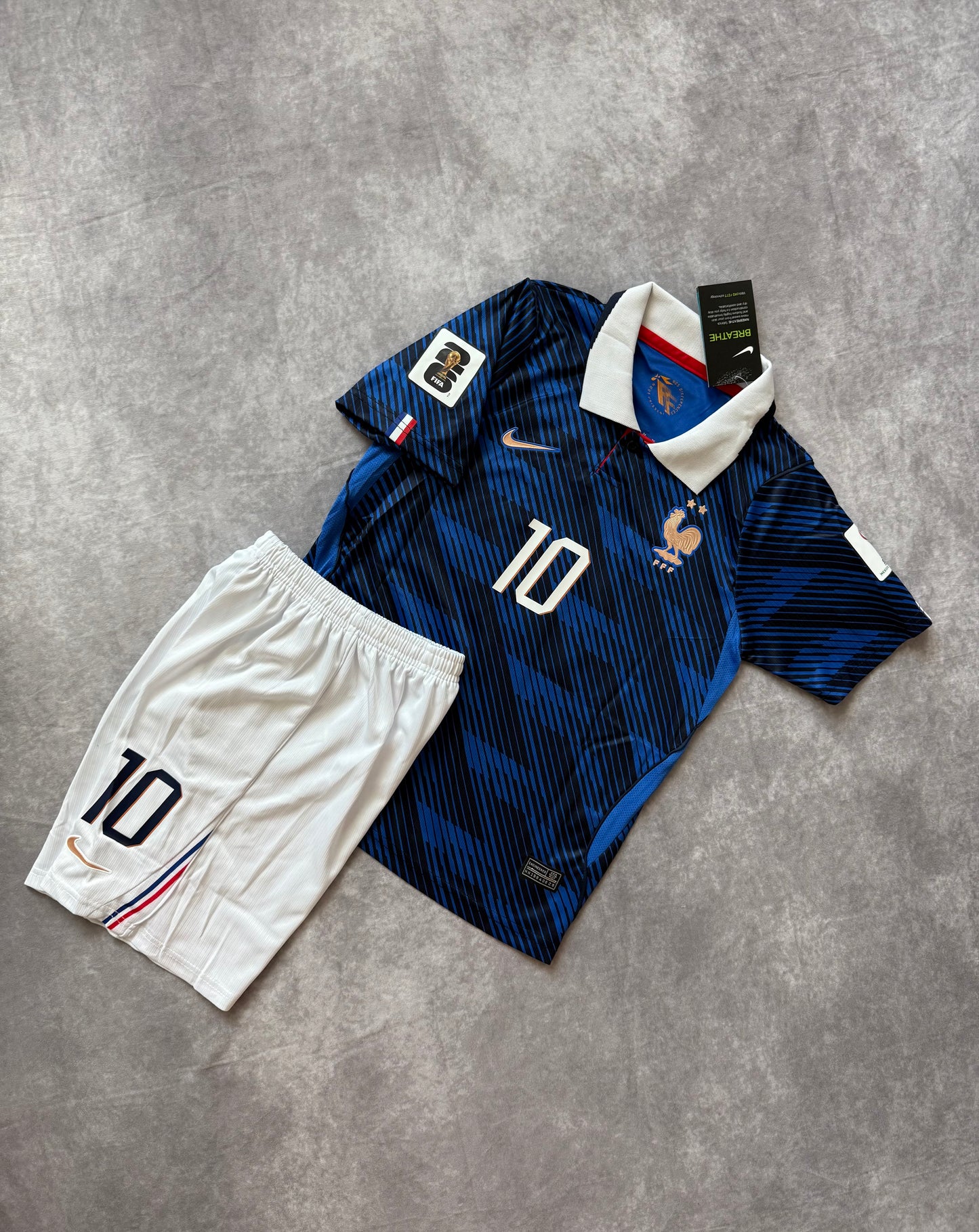 France Home Soccer Set  Kids 2026 Mbappe 10
