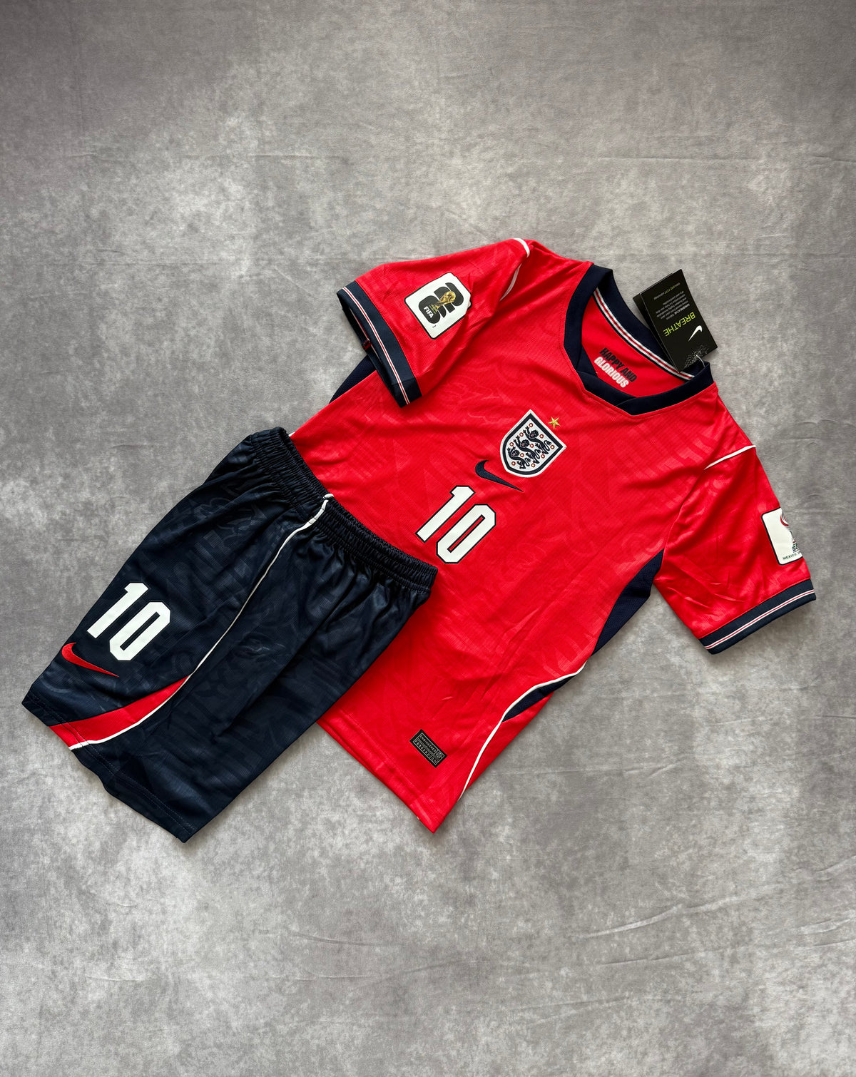 England Home Soccer Home Set Kids Bellingham 10