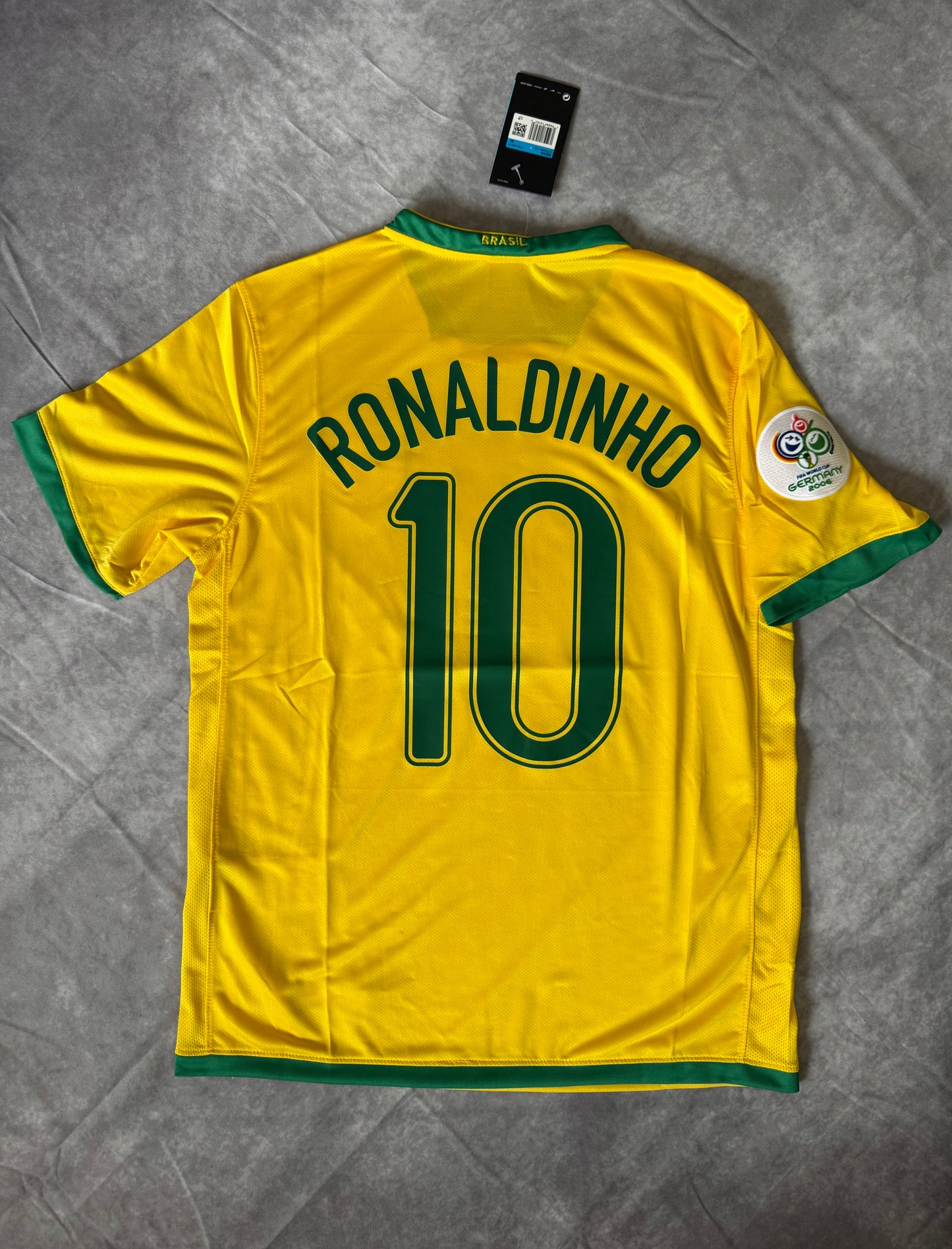 Brazil Home World Cup 2006 Ronaldinho 10
