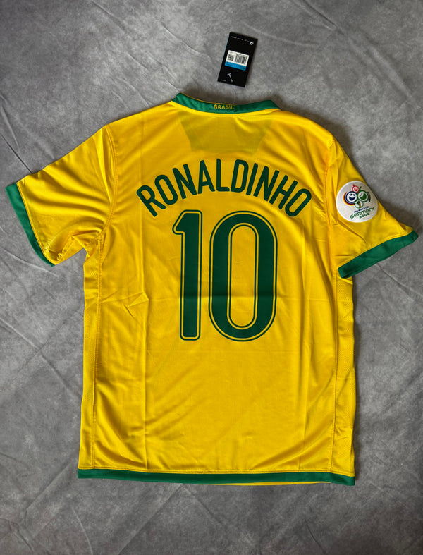 Brazil Home World Cup 2006 Ronaldinho 10